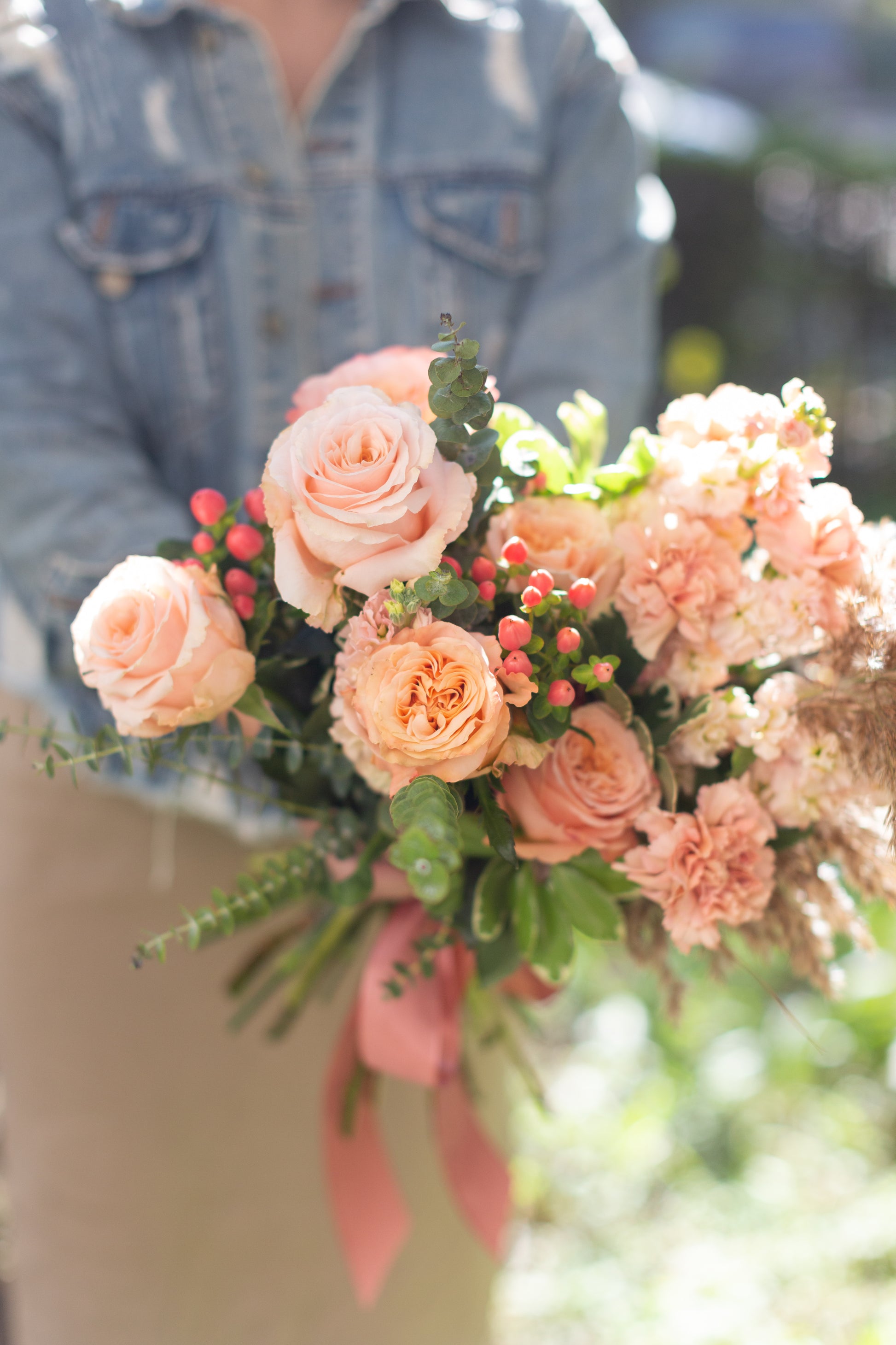 Buchet Trandafiri peach - by Ana Macovei