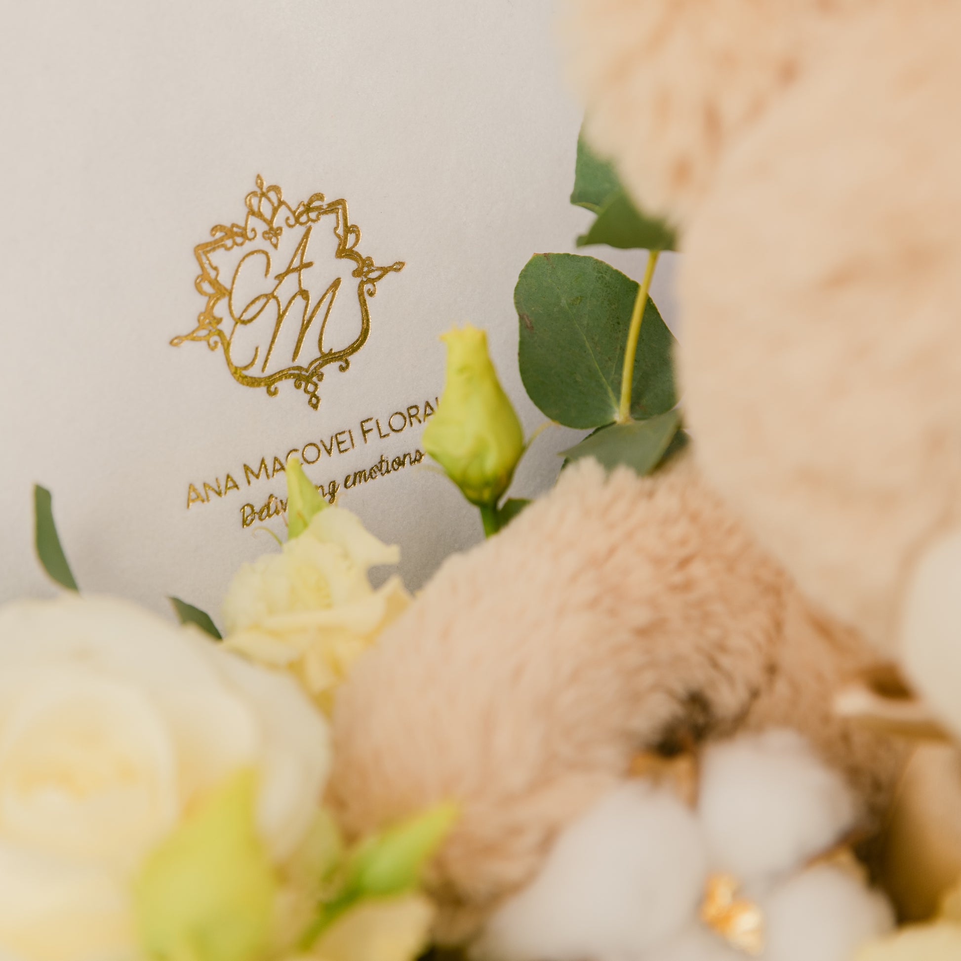 Teddy Bear Flower Box - by Ana Macovei